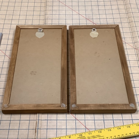 Retro Paint By Numbers Dog Pair Cocker Spaniel and Beagle Framed Pair MCM Era - Picture 12 of 16